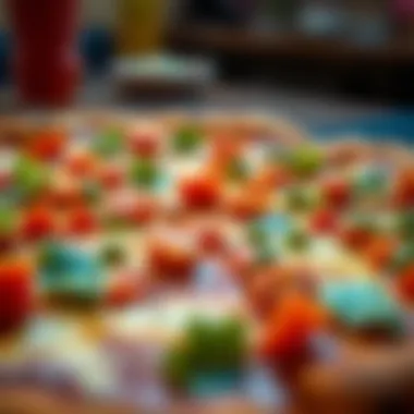 A close-up of a delicious Mexican pizza with vibrant toppings