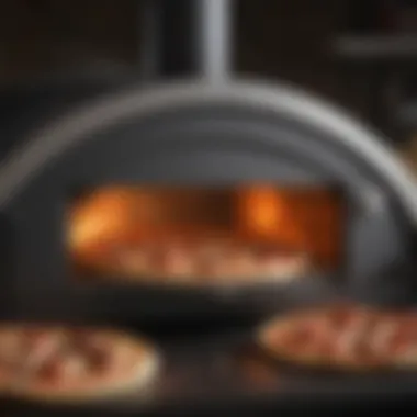 Revolutionary Technology Inside a Compact Pizza Oven Illustration showcasing the advanced technology within a compact pizza oven