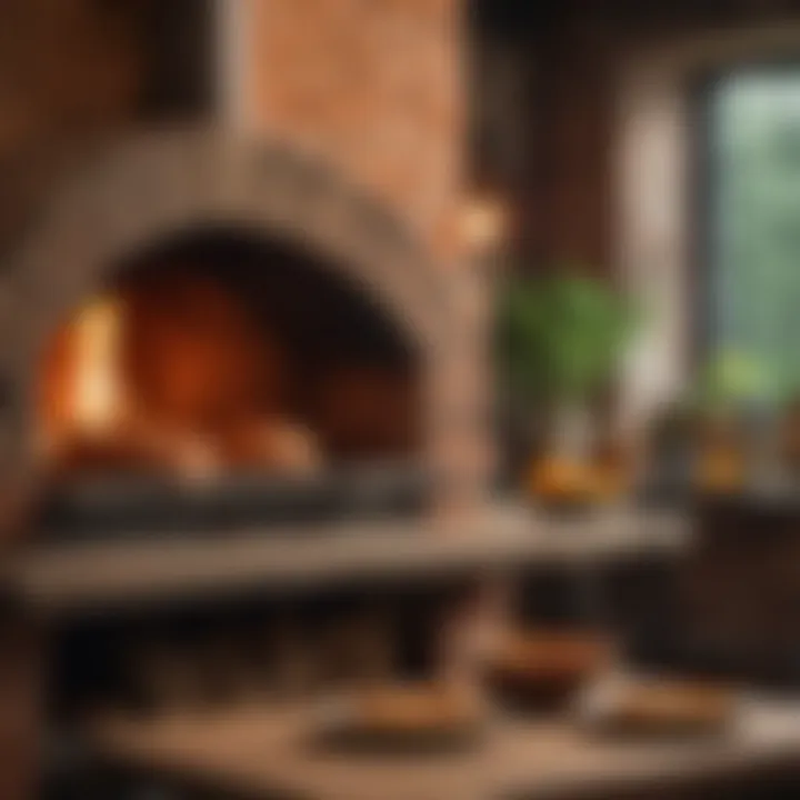 Aesthetic appeal of brick oven culinary creations