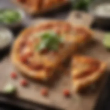 Crispy Perfection: Air-Fried Mexican Pizza Air fryer showcasing the perfectly cooked Mexican pizza
