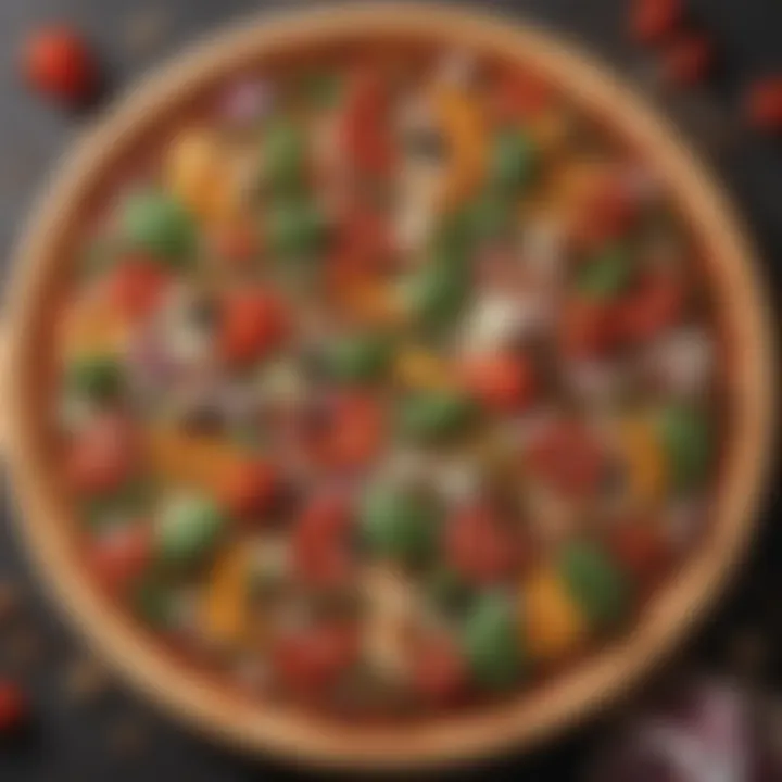 Nutritional label of Aldi Veggie Pizza showcasing healthy ingredients