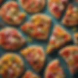 Tropical Toppings on Aloha Pizza An assortment of Aloha Pizza slices showcasing tropical toppings