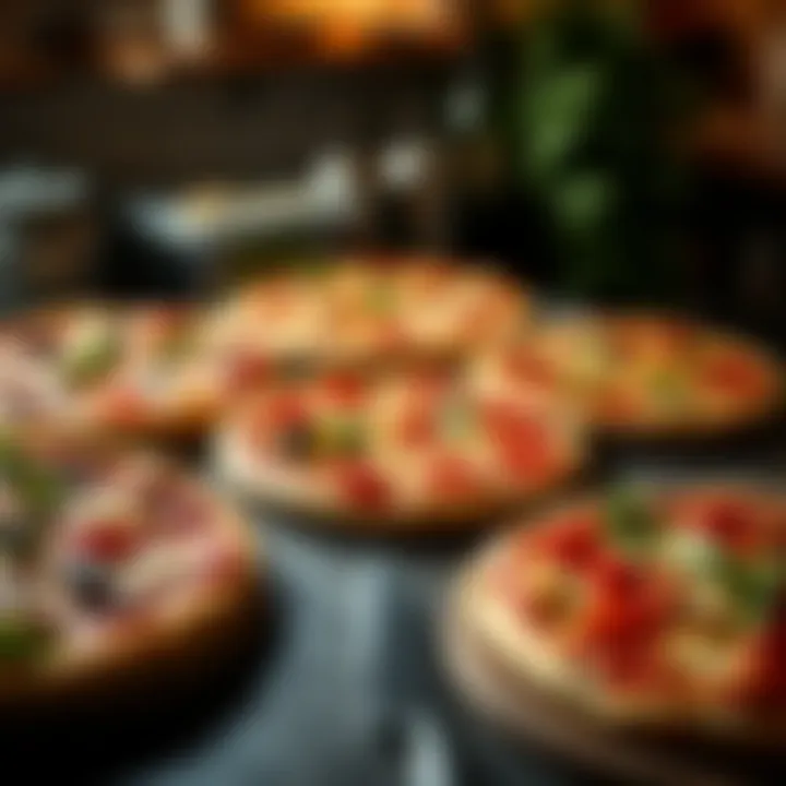 Variety of pizzas made with Whole Foods dough