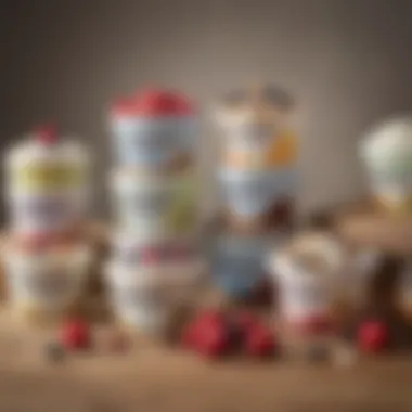 Variety of Chobani Greek Yogurt Products Variety of Chobani Greek Yogurt Products