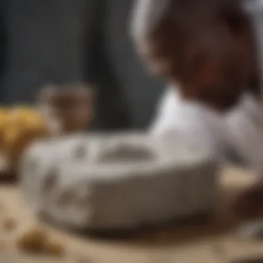 Scientific Examination of the Cracked Ooni Stone Archaeologists Analyzing the Ooni Stone Fragments