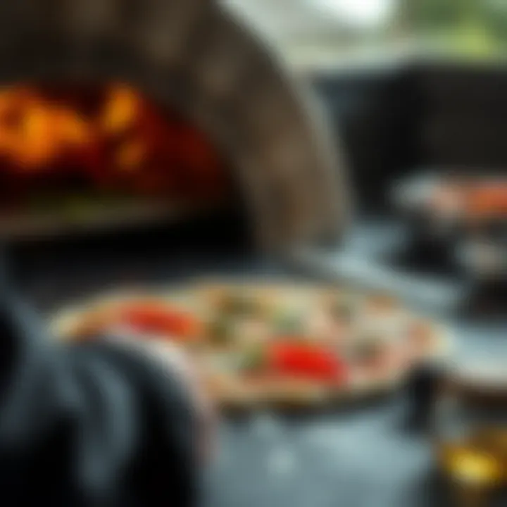 Artisan pizza being crafted with fresh ingredients