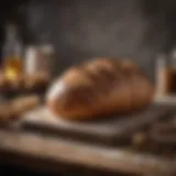 Artisanal bread baking on stone