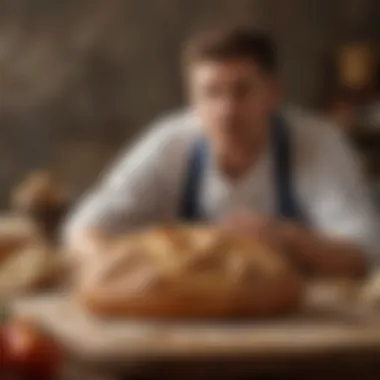 Artisan Bread Craftsmanship Artisan bread displayed with a crispy crust and soft interior