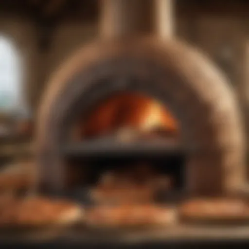 Artisanal craftsmanship of a brick oven