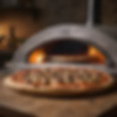 Artisanal craftsmanship in a countertop pizza oven