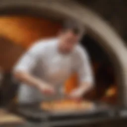 Artisanal pizza baking in Ooni oven