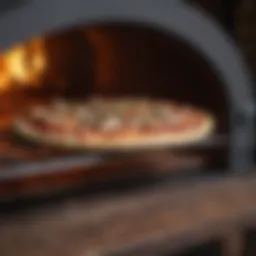 Artisanal Pizza Baking in Wood-Fired Oven