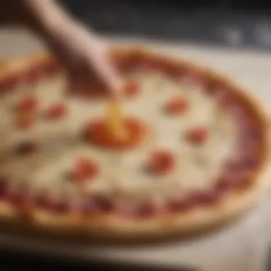 Artisanal Pizza Dough being Laid on Fathead Backing Paper