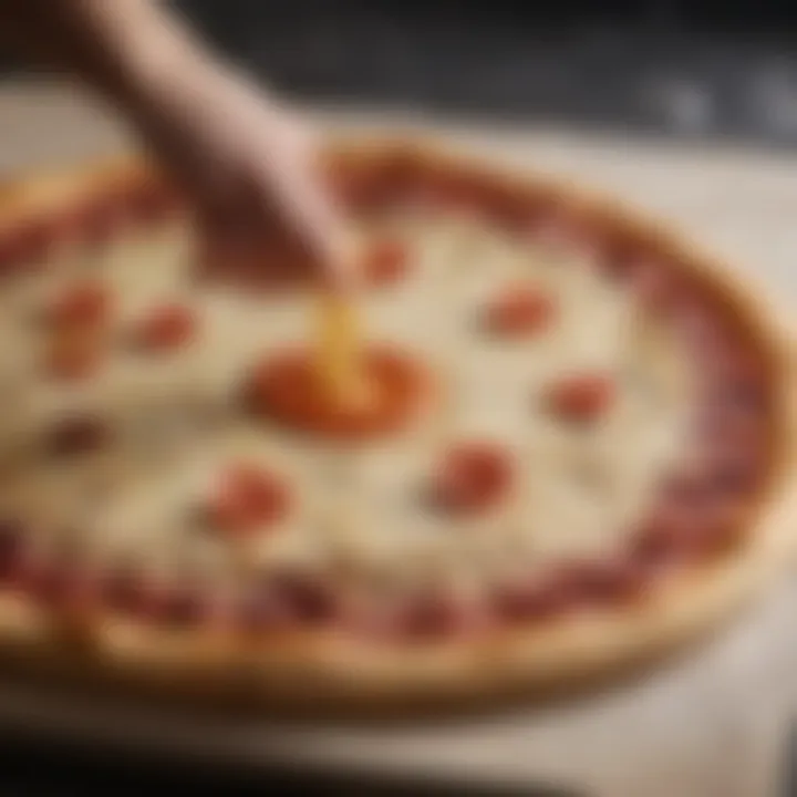 Artisanal Pizza Dough being Laid on Fathead Backing Paper