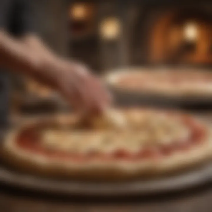 Artisanal Pizza Dough Being Handcrafted