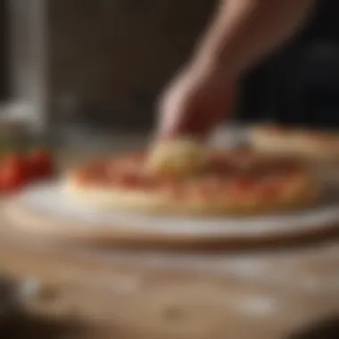 Artisanal Pizza Dough Being Kneaded