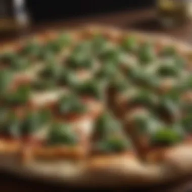Savor the Artistry: Handcrafted Pizza Topped with Fresh Arugula Artisanal Pizza with Fresh Arugula