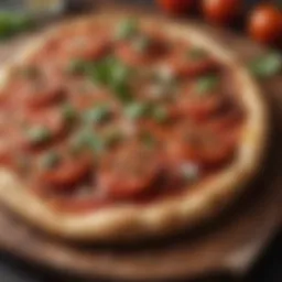 Artisanal Tomato Flatbread Pizza