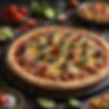 Artistic Presentation of Mexican Pizza Artistic Presentation of Mexican Pizza