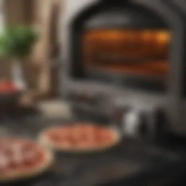 Oven Timer for Baking Pizza An oven timer set for optimal baking time for frozen pizza