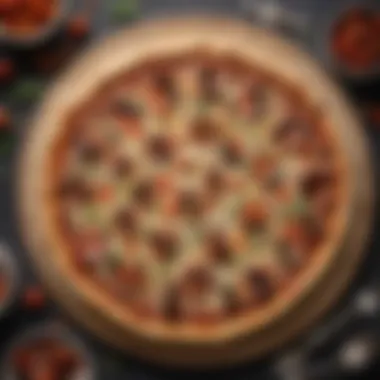 Baked Gluten-Free Pizza Crust Baked gluten-free pizza crust with toppings