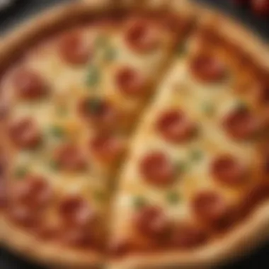 Perfectly Baked Pizza Oven baked pizza with bubbling cheese and a golden crust
