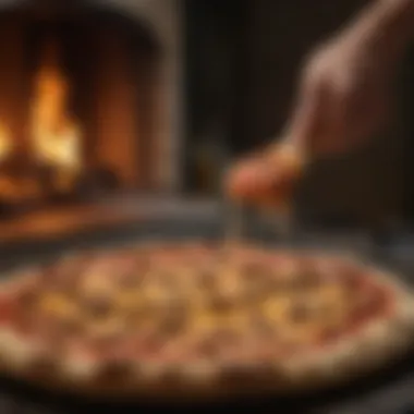 Woodfire pizza crust baking process