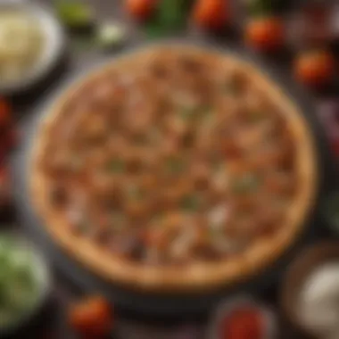 Fresh ingredients laid out for BBQ chicken pizza preparation