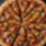 A vibrant array of BBQ chicken pizza toppings showcasing variety and color