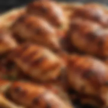 Smoky BBQ Chicken Topping Close-Up Smoky BBQ Chicken Topping Close-Up