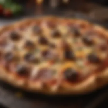 Delicious Pizza from the Ooni Oven Flavorful pizza topped with fresh ingredients from an Ooni oven