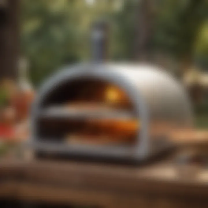 Portable pizza oven with premium materials