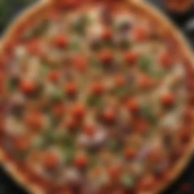 Unique Vegetable Toppings for Creative Pizza Artistic arrangement of unique veggie toppings