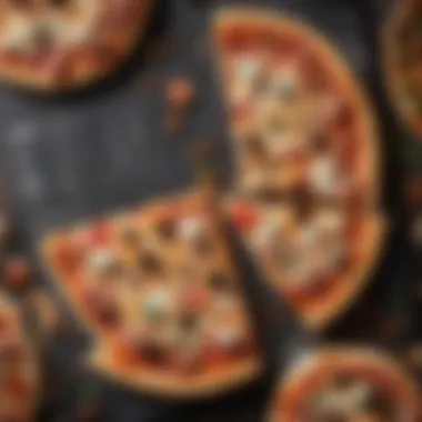 Nutritional Information of Frozen Pizzas An infographic detailing the nutritional information of popular frozen pizzas