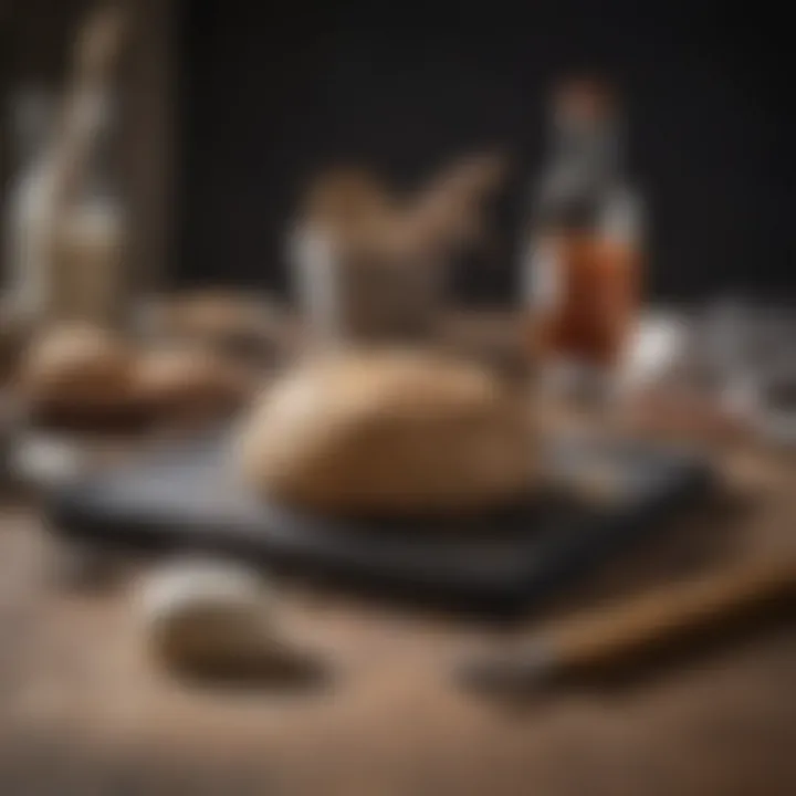 A maintenance kit for baking stones, including cleaning tools and care instructions.