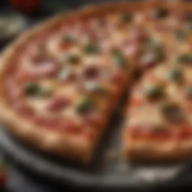 The Perfect Pizza Result A perfectly baked pizza on a stone, illustrating the end result of using high-quality baking stones.