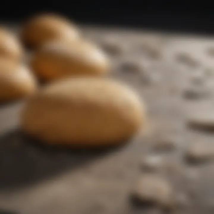Close-up of a baking stone displaying its surface texture and heat retention properties.