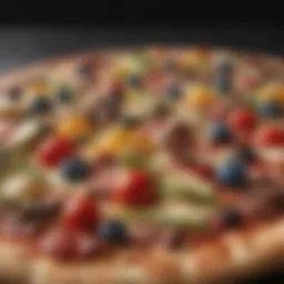 A delicious Big Dipper pizza showcasing an array of vibrant toppings.