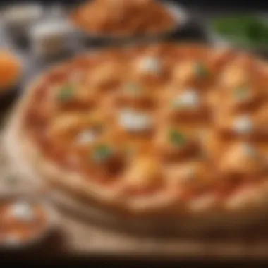 Culinary Symphony: The Art of Buffalo Chicken Pizza Artistic interpretation of buffalo chicken pizza ingredients