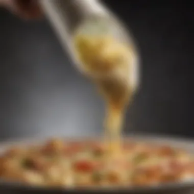 Papa John's Garlic Sauce Drizzling