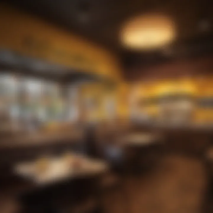 Interior ambiance of California Pizza Café highlighting customer experience