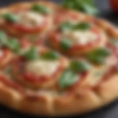 Tasty Margherita Mini Pizza with Fresh Basil