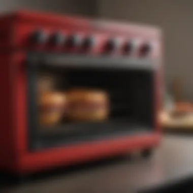 Close-up of the Camp Chef Oven's unique features, highlighting its versatile cooking capabilities.