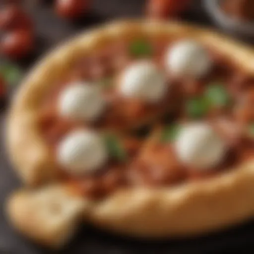 A tantalizing fusion of spicy chorizo and creamy mozzarella on a golden crust