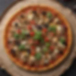 Gourmet Cauliflower Crust Pizza with Exquisite Toppings