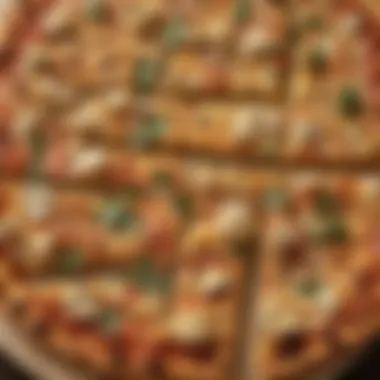 Texture of Cauliflower Pizza Crust A slice of cauliflower pizza crust showcasing its texture.