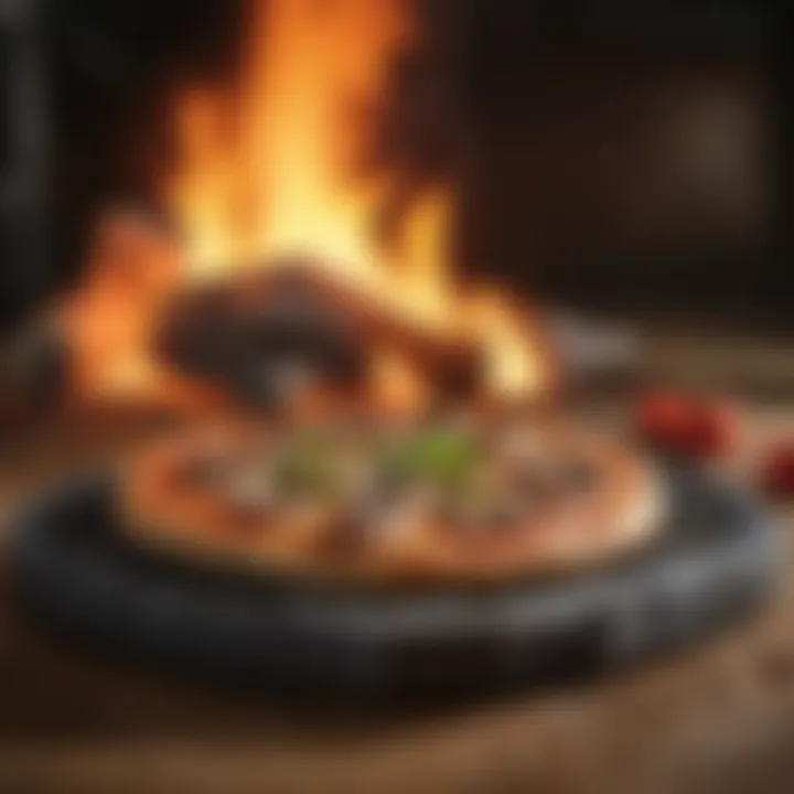 Char Griller pizza stone showcasing heat distribution