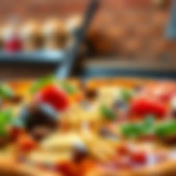 A close-up shot of fresh, regional ingredients used in Charlie's Pizza.