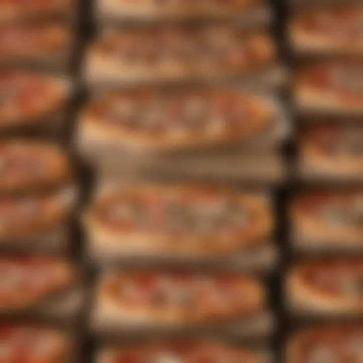 A bulk order of pizza boxes stacked together