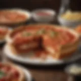 Savor the Delicious Layers Mouthwatering Layers of Chicago Deep Dish Pizza
